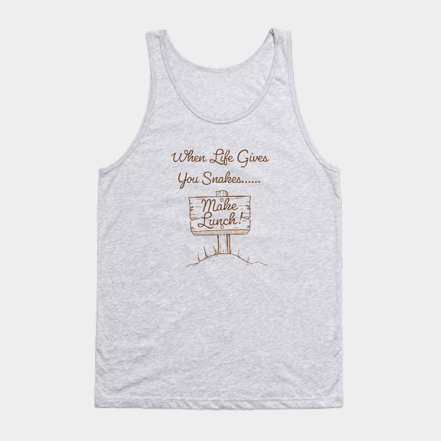 Make Lunch Tank Top by The Wayback Chronicles